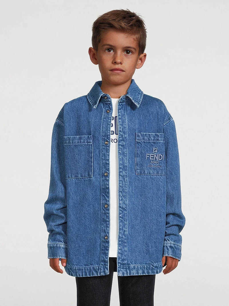 Kids Denim Long-Sleeve Shirt