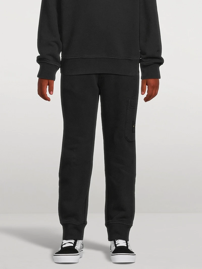 Cotton Sweatpants With Badge