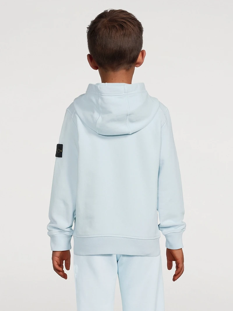 Cotton Hoodie With Badge