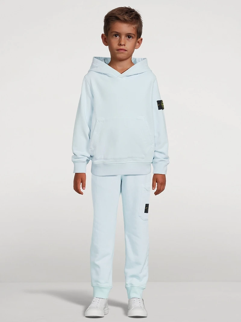 Cotton Hoodie With Badge