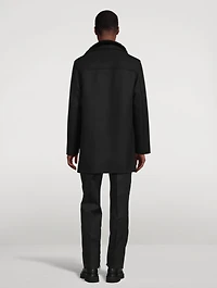 Wool And Cashmere Coat With Bib