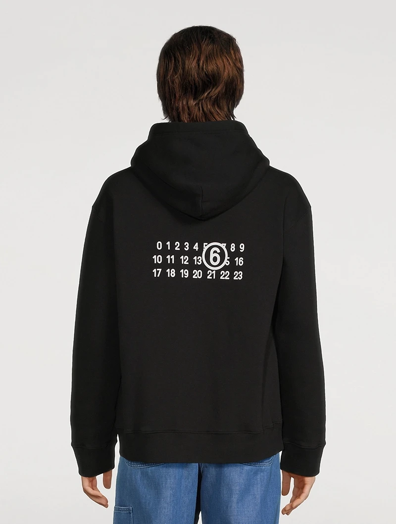 Cotton-Blend Graphic Hoodie
