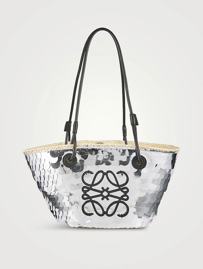Loewe x Paula’s Ibiza Small Anagram Sequin Basket Bag