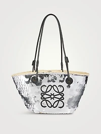 Loewe x Paula’s Ibiza Small Anagram Sequin Basket Bag