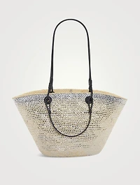 Loewe x Paula’s Ibiza Anagram Metallic Basket Bag