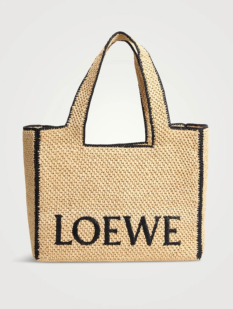 Loewe x Paula’s Ibiza Large Raffia Tote Bag