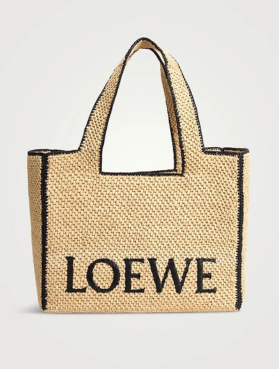 Loewe x Paula’s Ibiza Large Raffia Tote Bag