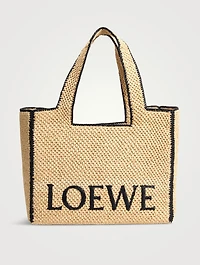 Loewe x Paula’s Ibiza Large Raffia Tote Bag
