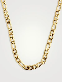6mm Gold Plated Figaro Chain Necklace
