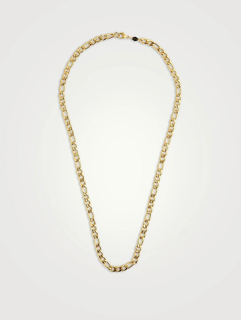 6mm Gold Plated Figaro Chain Necklace