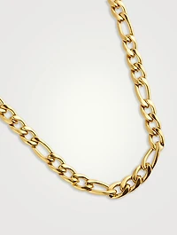 6mm Gold Plated Figaro Chain Necklace