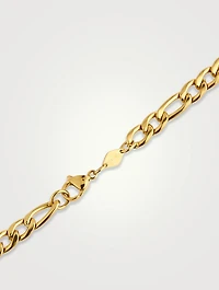 6mm Gold Plated Figaro Chain Necklace