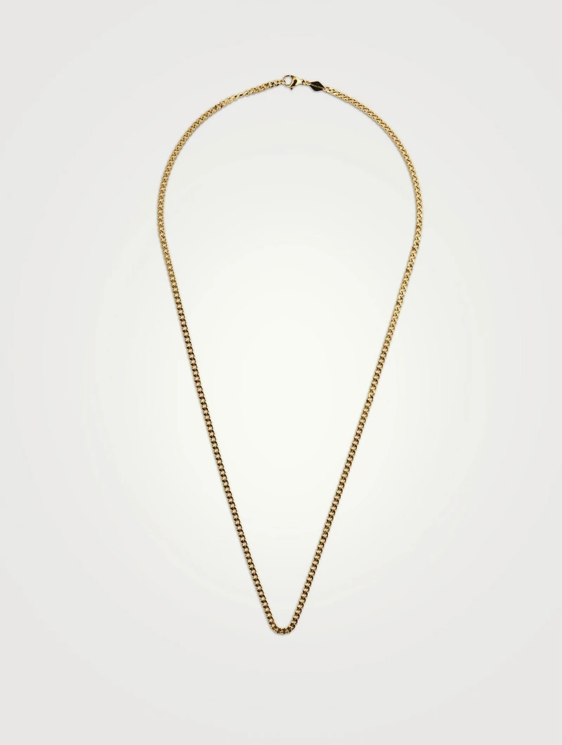 3mm Gold Plated Cuban Chain Necklace