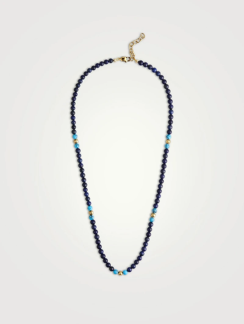 Lapis Turquoise Beaded Necklace
