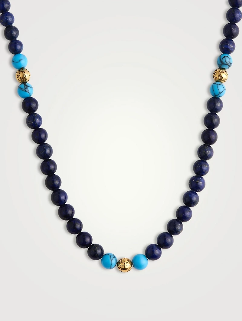 Lapis Turquoise Beaded Necklace