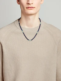 Lapis Turquoise Beaded Necklace