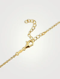 Gold Plated Sterling Silver Mini Cross Necklace