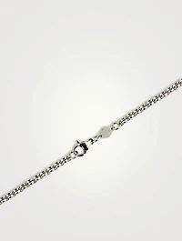 Silver Pearl Cross Pendant Necklace