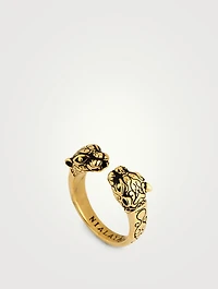 Gold Plated Panther Ring