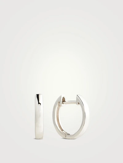 Classique 14K White Gold Mini Huggie Hoop Earrings