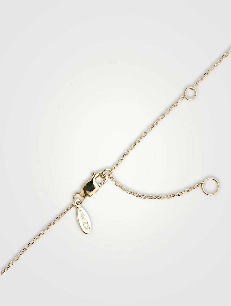 Love Letter 14K Gold Star Of David Necklace With Pavé Diamonds