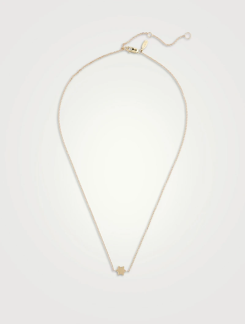 Love Letter 14K Gold Star Of David Necklace