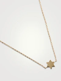 Love Letter 14K Gold Star Of David Necklace