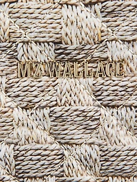 Small Metro Deluxe Tote Bag In Jute Print