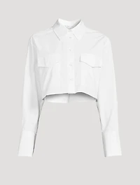 Mareva Cropped Poplin Shirt