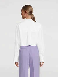 Mareva Cropped Poplin Shirt