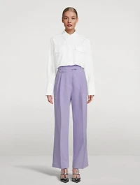 Mareva Cropped Poplin Shirt