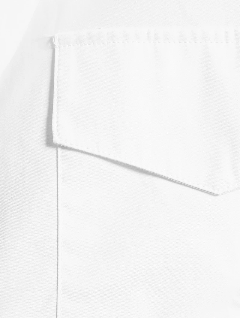 Mareva Cropped Poplin Shirt