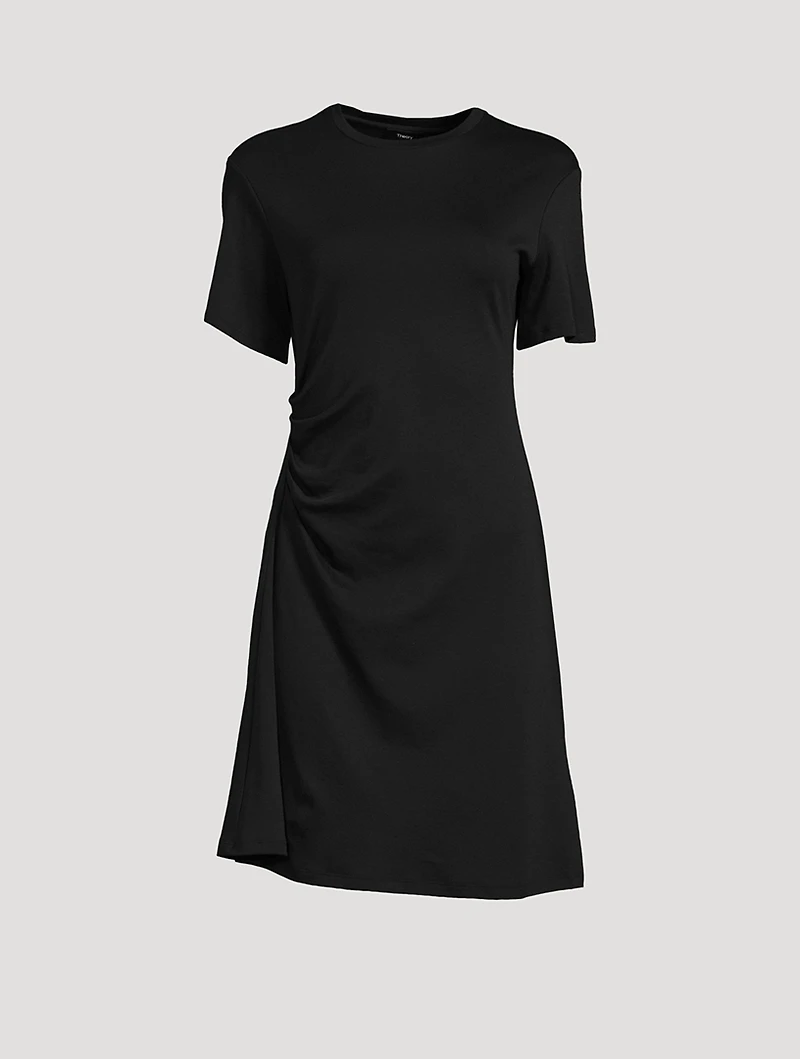 Draped Cotton Dress