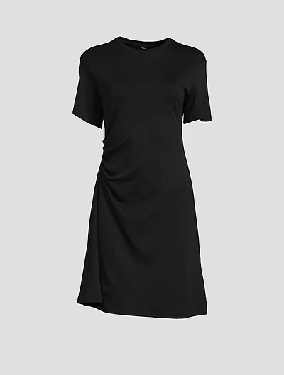Draped Cotton Dress