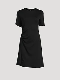 Draped Cotton Dress
