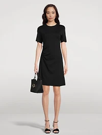 Draped Cotton Dress