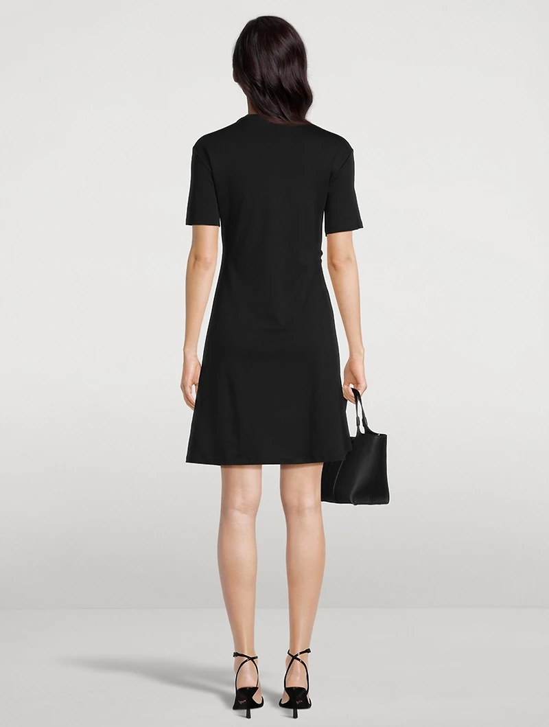 Draped Cotton Dress