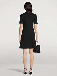 Draped Cotton Dress