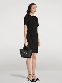 Draped Cotton Dress