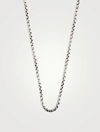 2.7MM Silver Box Chain Necklace
