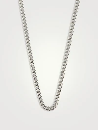 Silver Curb Chain Necklace