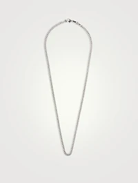 Silver Curb Chain Necklace