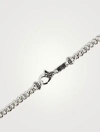 Silver Curb Chain Necklace