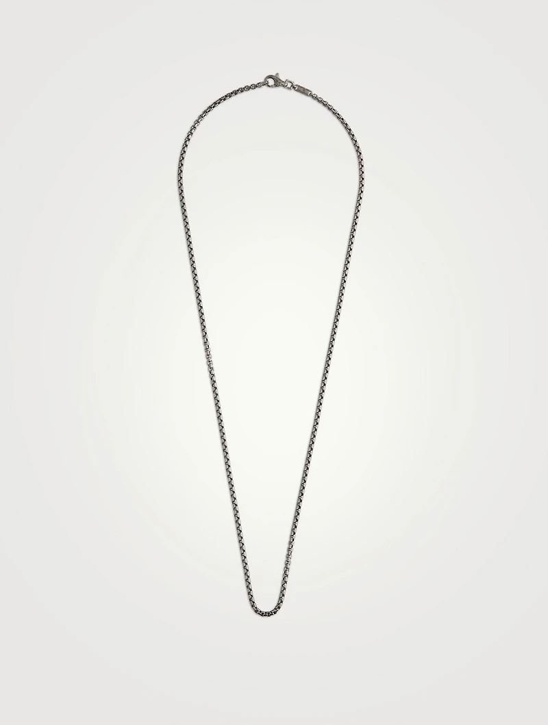 Silver Box Chain Necklace