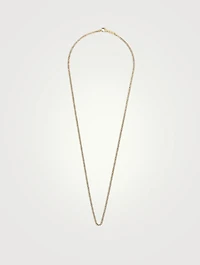 2MM Gold Curb Chain Necklace