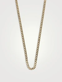 3.6MM Gold Curb Chain Necklace