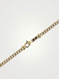 3.6MM Gold Curb Chain Necklace