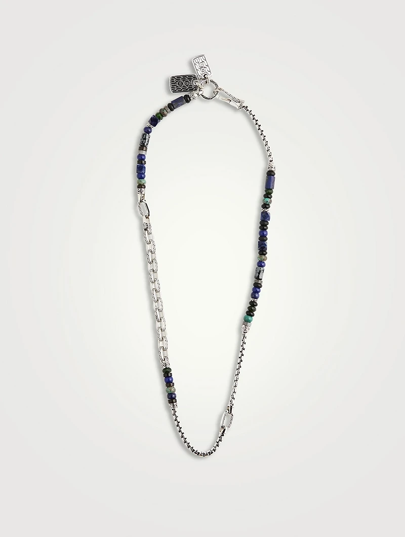 Beaded Dog Tag Necklace