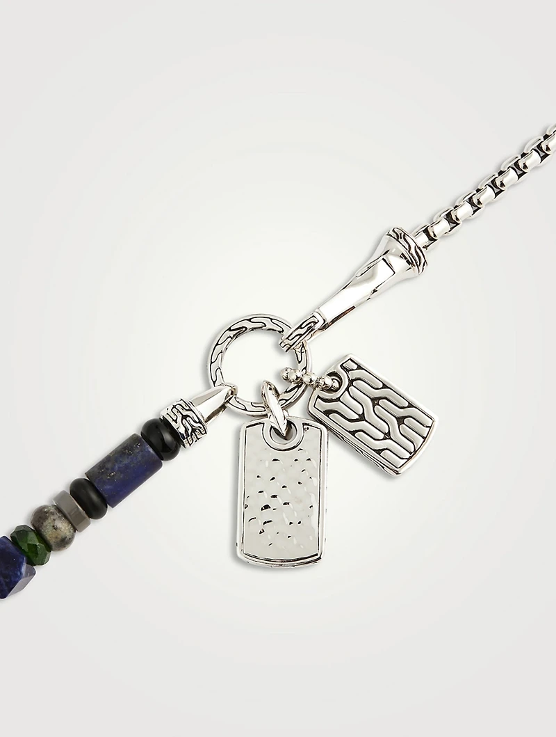 Beaded Dog Tag Necklace