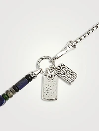 Beaded Dog Tag Necklace